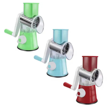 Vegetable Slicer Manual Kitchen Accessories Vegetable Chopper 3 in 1 Round Grater Cutter Potato Spiralizer Home Kitchen Gadgets