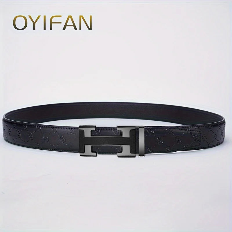 Fashions Men's Belt, Genuine Leather Belt, 3.5cm Automatic Belt with Alloy Buckle, High Quality Belt for Men，luxury belt men