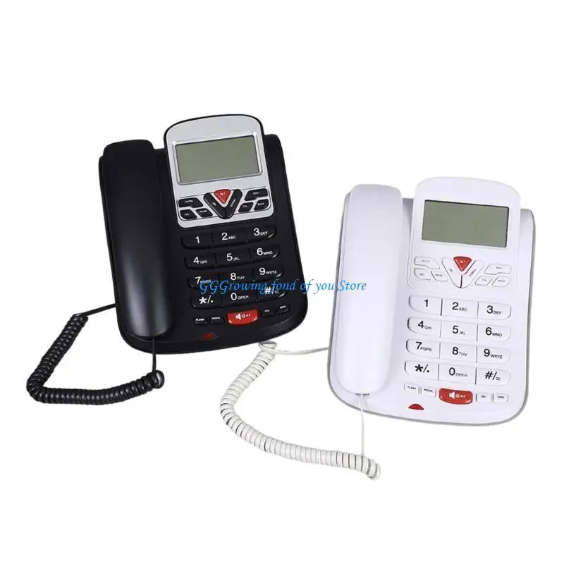 H9EB L-51 Corded Landline Phone Fixed Telephone for Hotel Room, Office Caller Display