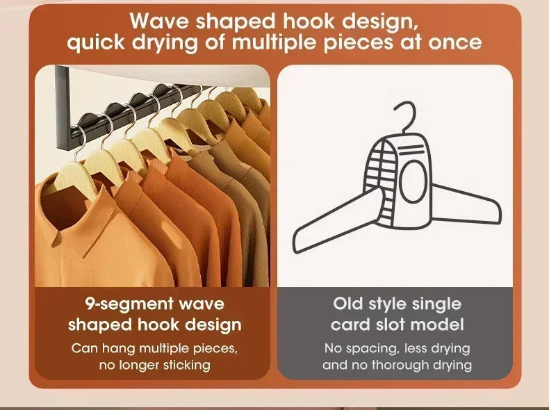 Mini Portable Foldable Electric Dryer with Intelligent Timer Fast Drying Household Cabinet Compact Travel Drying Bag Included