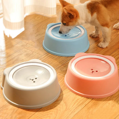 1000ml Anti-splash Dog Drinking Water Bowl Non-Wetting Mouth Floating Pet Bowl for Cats Dogs Puppy Drinking Water Dispenser