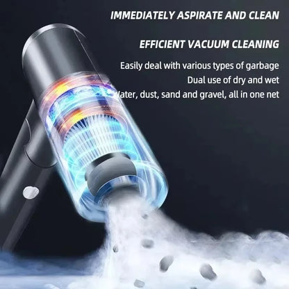 New 2900000PA Car Vacuum Cleaner 120w Wireless Super High Powerful 3 in 1 Wet Dry Dual Use Portable Handheld Vacuum Cleaner