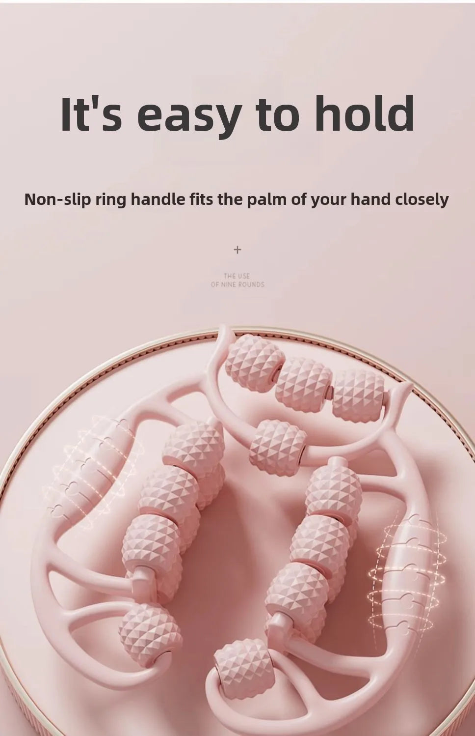 18 Rounds Massage Roller of Circular Leg Slimming Leg Massager Muscle Stretching Equipment Circular Leg Clamp