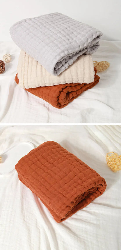 Baby Towels for Newborn 100% Muslin Cotton Baby Bath Towel with Hood for Babies, Infant, Toddler and Kids, Large 32x32Inch