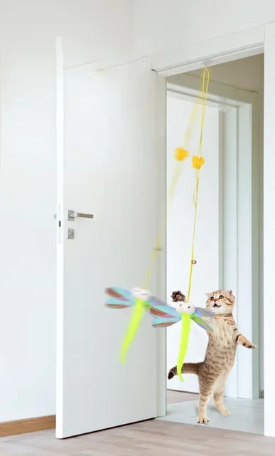 Interactive Cat Toy Hanging Simulation Cat Toy Funny Self-hey Interactive Toy for Kitten Playing Teaser Wand Toy Cat Supplies