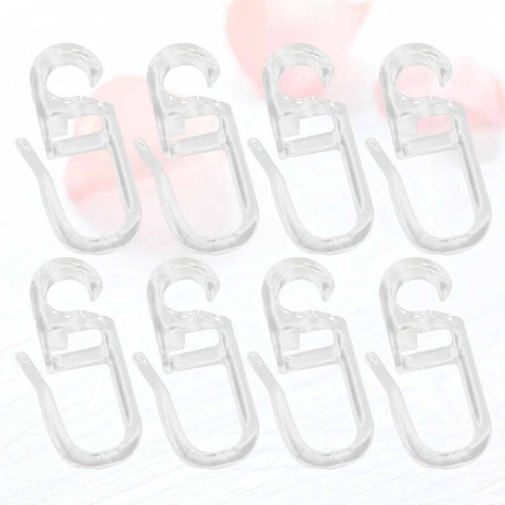 50Pcs Bed Curtain Special Hooks Curtain Accessories Curtain Hanging Ring Universal Curtain Sliding Curtains and Tulle