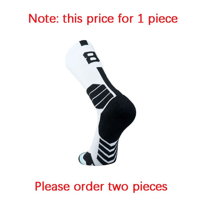 Sports Basketball Socks Professional 1pc Football Sock Men's Cycling Soccer Socks Running Sock Calcetines Customized Number 0-9