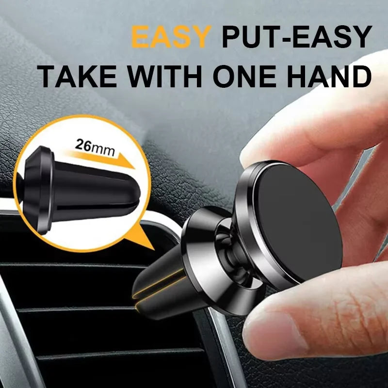Magnetic Phone Holder Car Mount With Car Air Vent Clip Cellphone Mount Phone Bracket 360 Degree Adjustable Smart Phone Universal