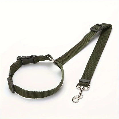 Secure Your Pet in the Car with This Adjustable Harness & Seat Belt Lead Leash!