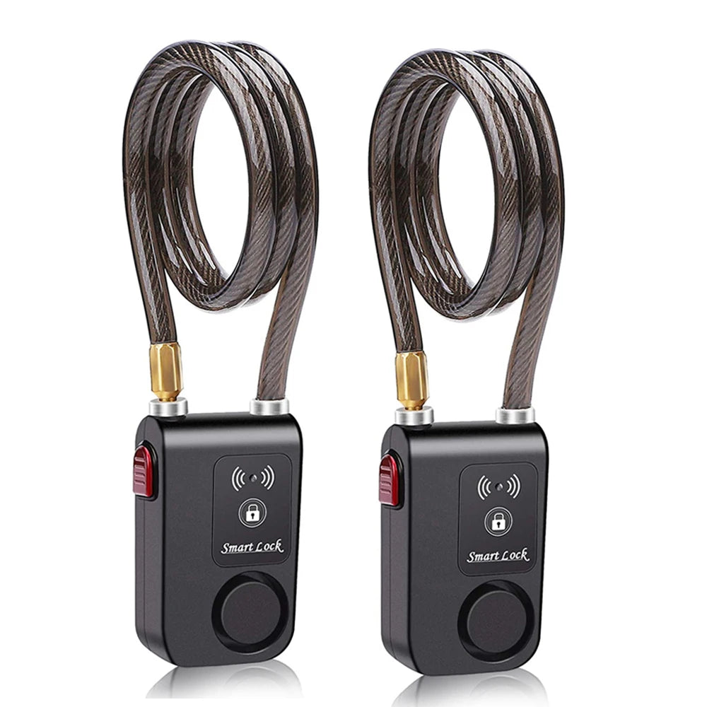 New Bicycle Anti-theft Alarm Lock Bluetooth Smart APP Control Waterproof Bike Burglar Vibration Alarm Lock Security System