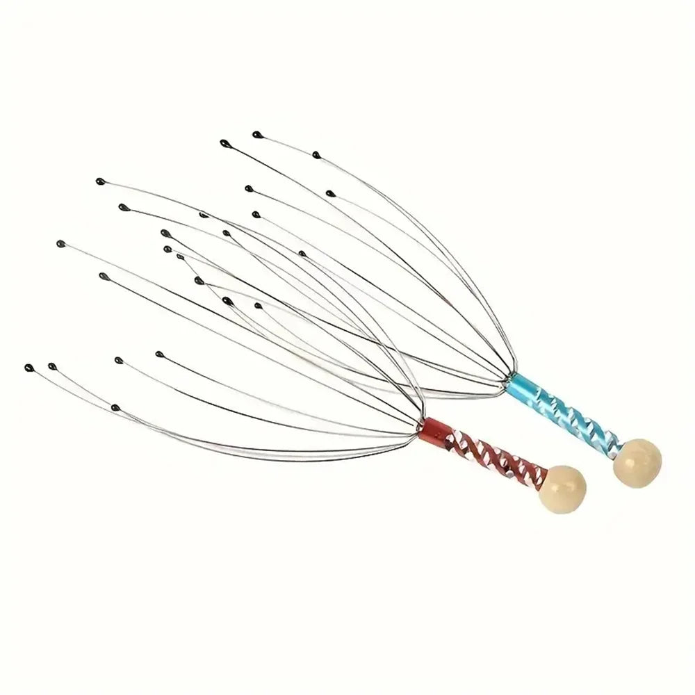Octopus-Shaped Scalp Massager Manual Head Massager with Claw Design Relaxing Head Grabber for Soothing Massage Experience ﻿Acces