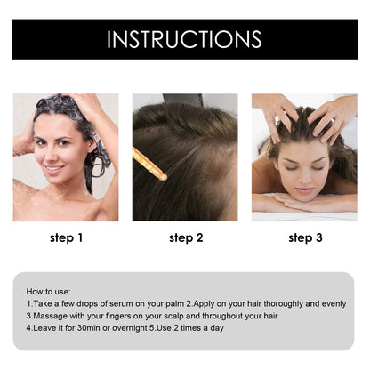 jaysuing fermented rice water hair serum gentle moisturizing hair growth hair repair frizz perm damage serum