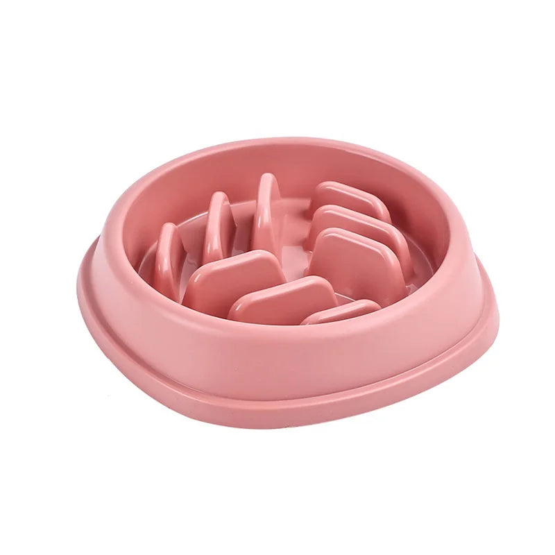 Pet Supplies Dogs and Cats Slow Food Bowl Puzzle Non-Choking Non-Slip Slow Feeder Thickened Plastic Plate Bowl Pet Feeding Bowl