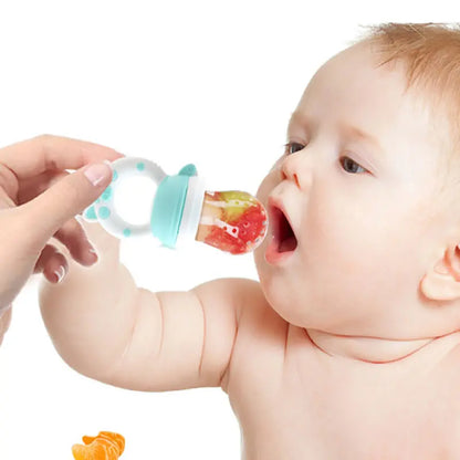 Baby Food Feeding Spoon Juice Extractor Pacifier cup Molars Baby feeding bottle Silicone Gum Fruit Vegetable Bite Eat Auxiliary