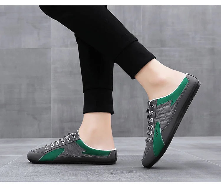Half Slipper for Men Classic Summer Casual Shoes Men's Flat Shoe Slippers Concise Men Sneakers