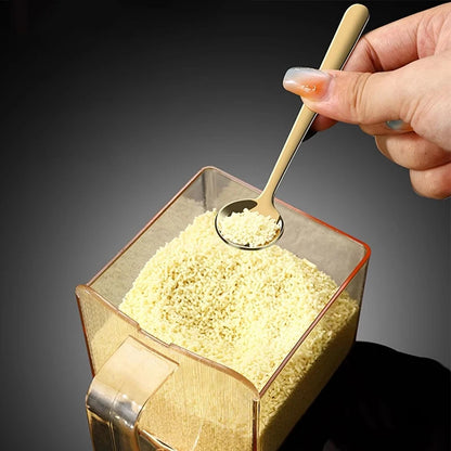 304 Stainless Steel Flavoring Spoon Salt Spoon Coffee Stirring Spoon Cute Dessert Spoon Mini Ice Cream Spoon