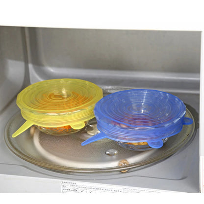 16 Sizes Silicone Stretch Lids Universal Lid Silicone Bowl Pot Lid Silicone Cover Pan Cooking Food Fresh Cover Microwave Cover