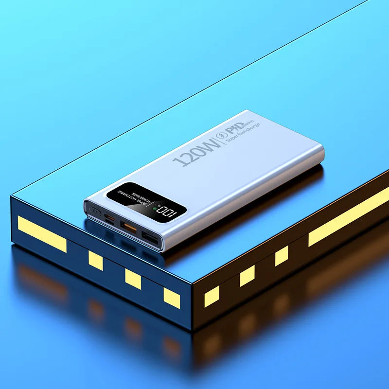 BCAK New 120W Power Bank 20000mAh Super Fast Charging Large Capacity Mobile Power Supply