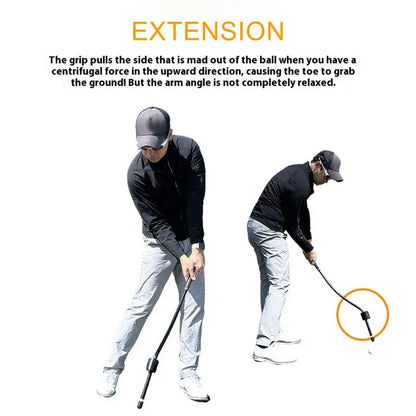 Golf Swing Trainer Portable Professional Golf Swing Aid Sports Supplies Training Equipment For Indoor Outdoor Course Home