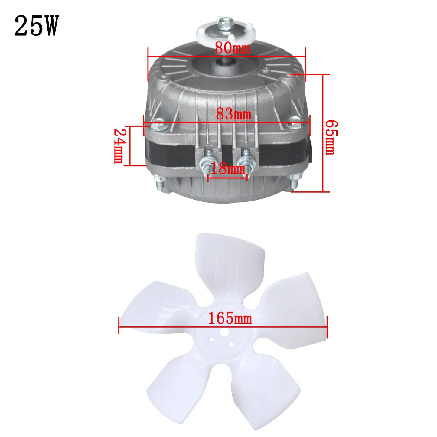 25W  30W 45W 60w motor refrigerator cooling fan motor for refrigerator parts fan shaded pole asynchronous freezer fridge