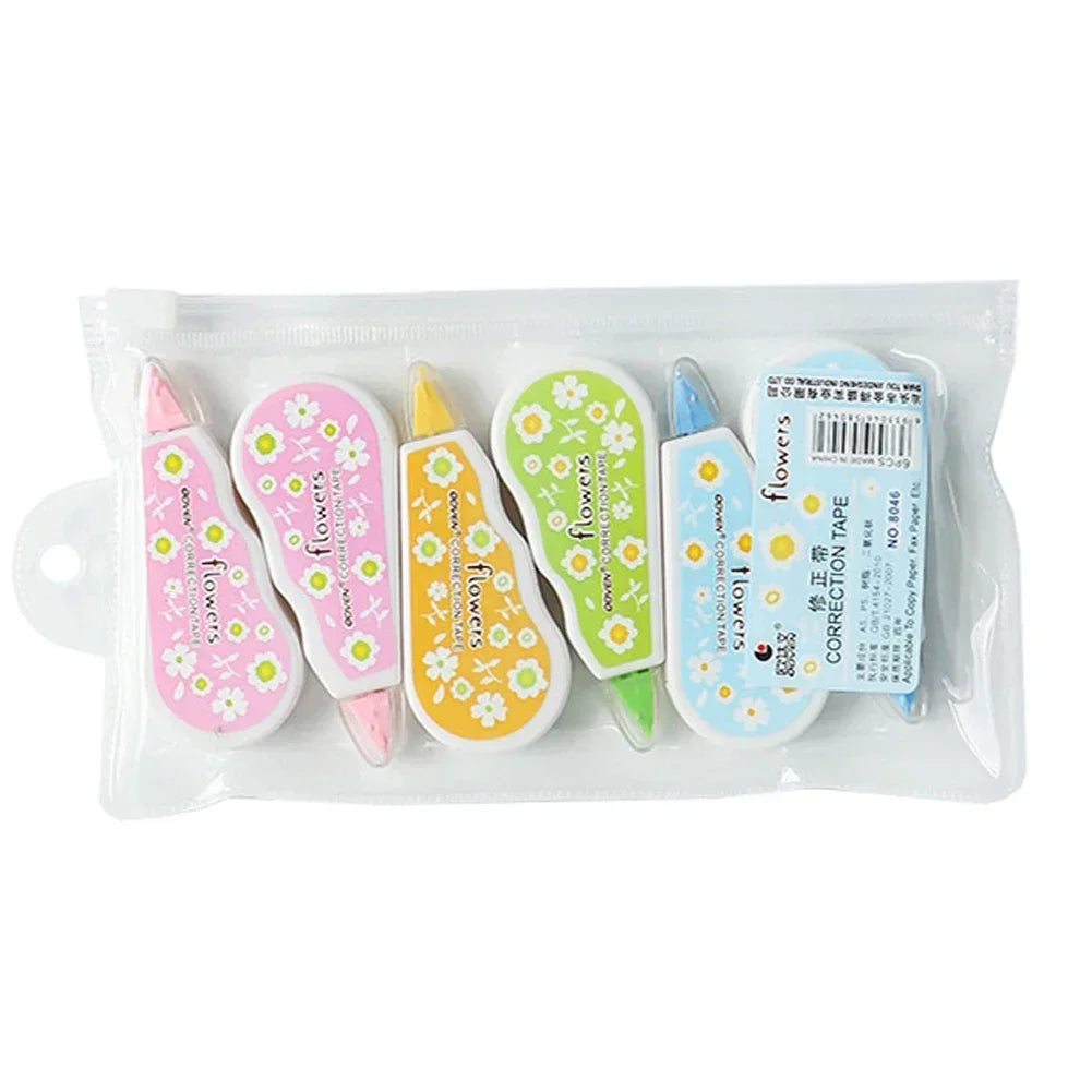 Mini White Correction Tape Multi-style Large Capacity Student Kawaii Error Correction Erasers Student School Stationery Supplies
