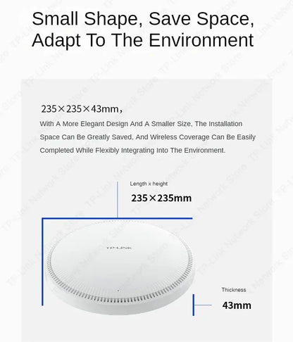 TP-Link Wi-Fi7 BE5100 Ceiling Access Point Range Wireless AP 5G Router Signal Booster POE  Wifi Booste Extender Long Range