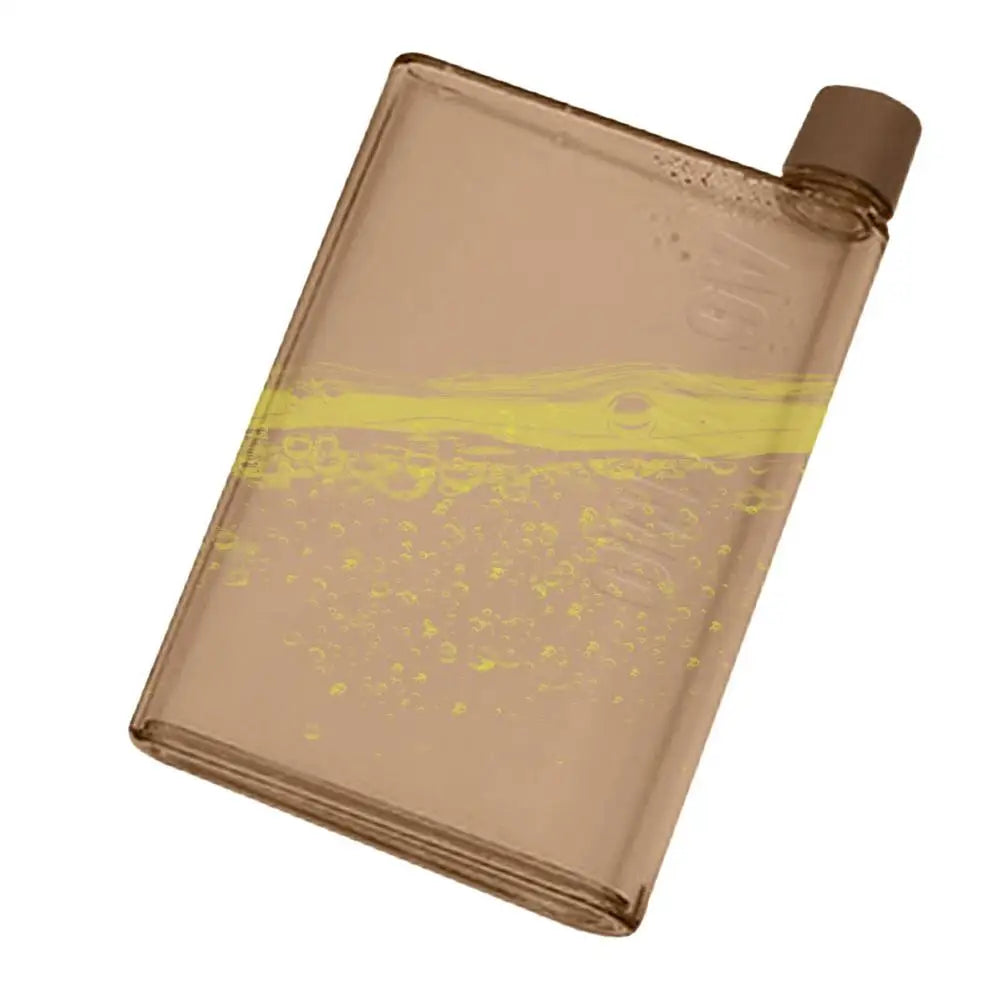 Flat Bottle Portable Stylish Drink Bottle BPA Free Water Bottle 350ml/420ml Book Drink Water Bottle For Sports Travel School