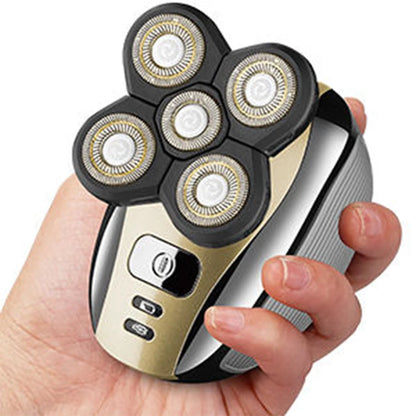 New Five Head Household Electric Hair Clipper, Bald Head, USB Charging, Large Capacity, Suitable for Facial Shaving