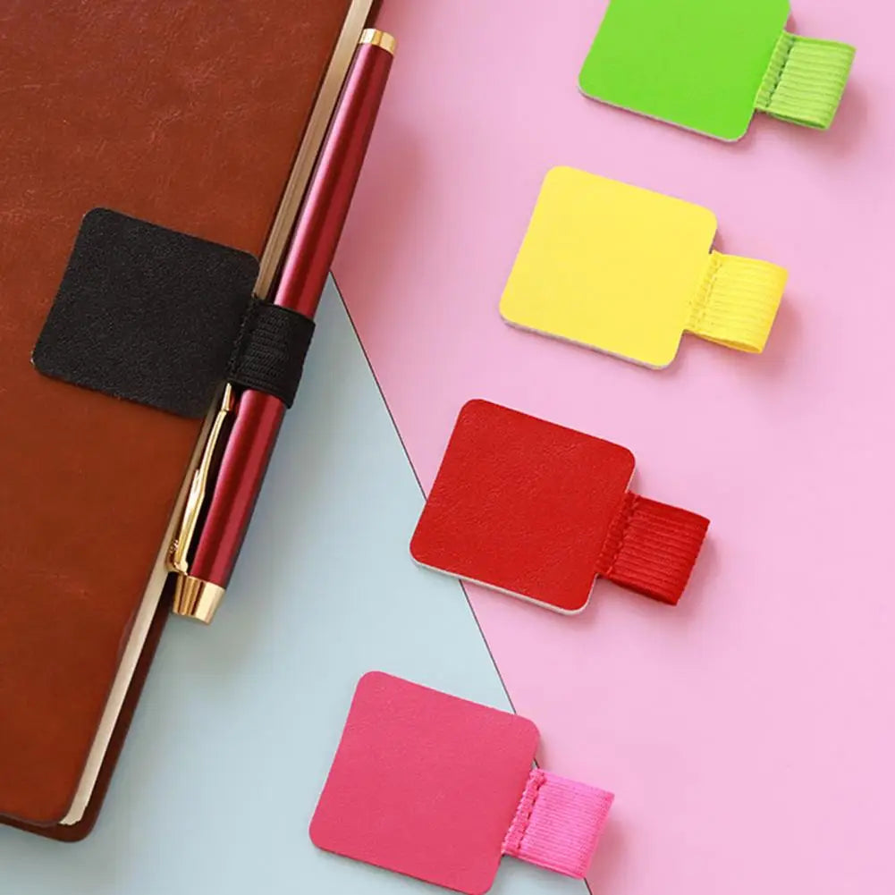 2Pcs Pen Loop Holder Self Adhesive Pencil Holders Pen Loop Clips Universal Notebook Elastic Loop Cover for Diary Planner Clip