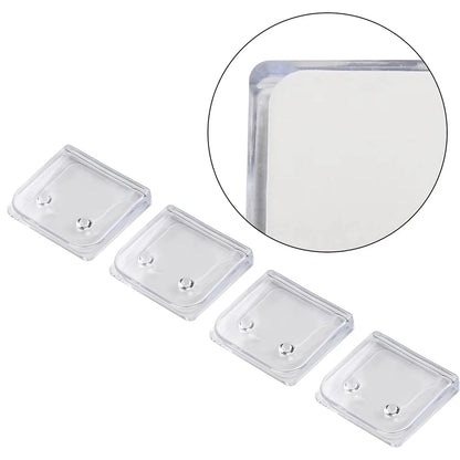 4PCS Non-Punching Shower Curtain Clamp Shower Curtain Organizer Does Not Harm Wall Curtain Transparent Shower Curtain Retainer