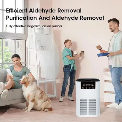 Smart Air Purifier Portable Mini Silent Purifier New Fan Fragrance Machine Family Office Kitchen Deodorant Formaldehyde removal.