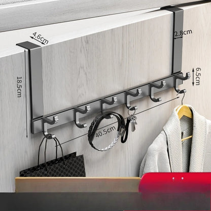 Door Rear Hook Without Hole Drilling Can Be Detached Door Back Coat Rack Bedroom Door Bag Clothes Storage Storage Clothes Hook