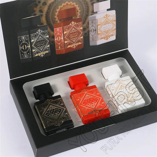 Unisex Dubai Perfumes Women 30ml 3Pcs Gift Set Cologne Men Lasting Fragrance Perfumes De Mujer Floral Woody Scent Parfums Homme