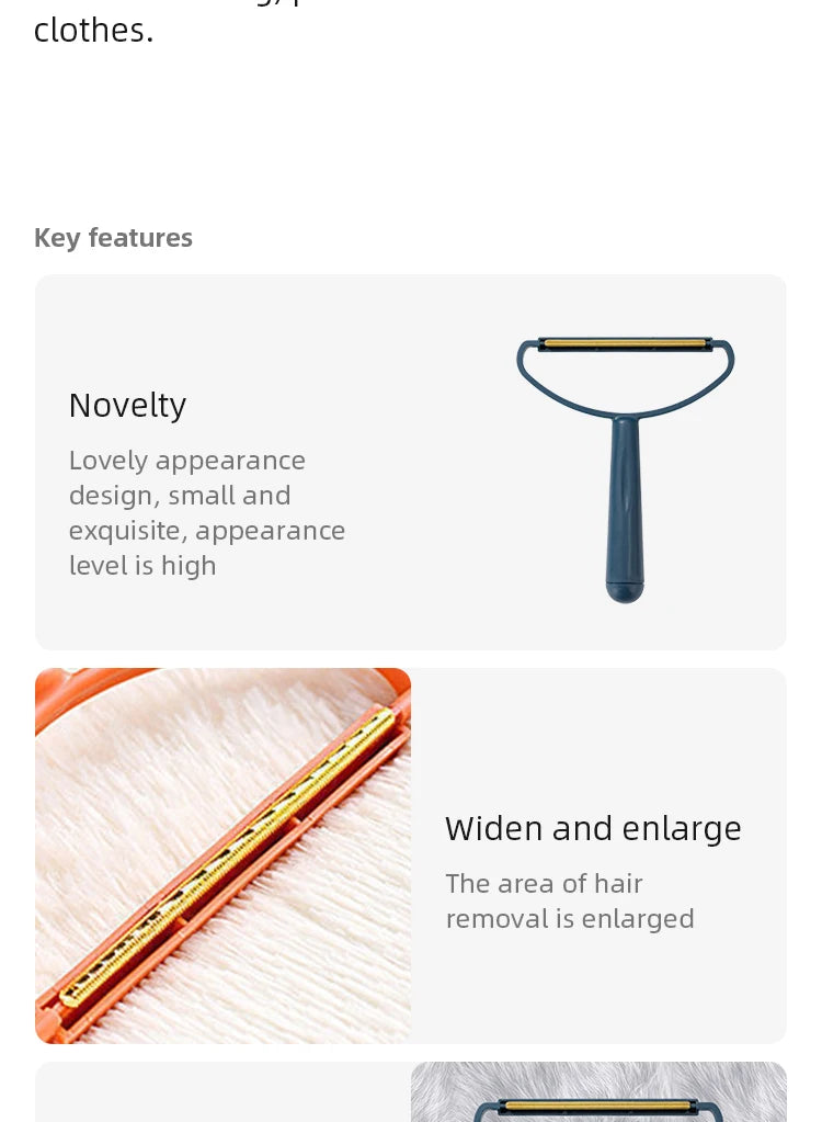 Portable Clothes Lint Roller Remover Lint Fabric Shaver， Removes Pet Hair Lint Particles From Clothes Cleaning Tool