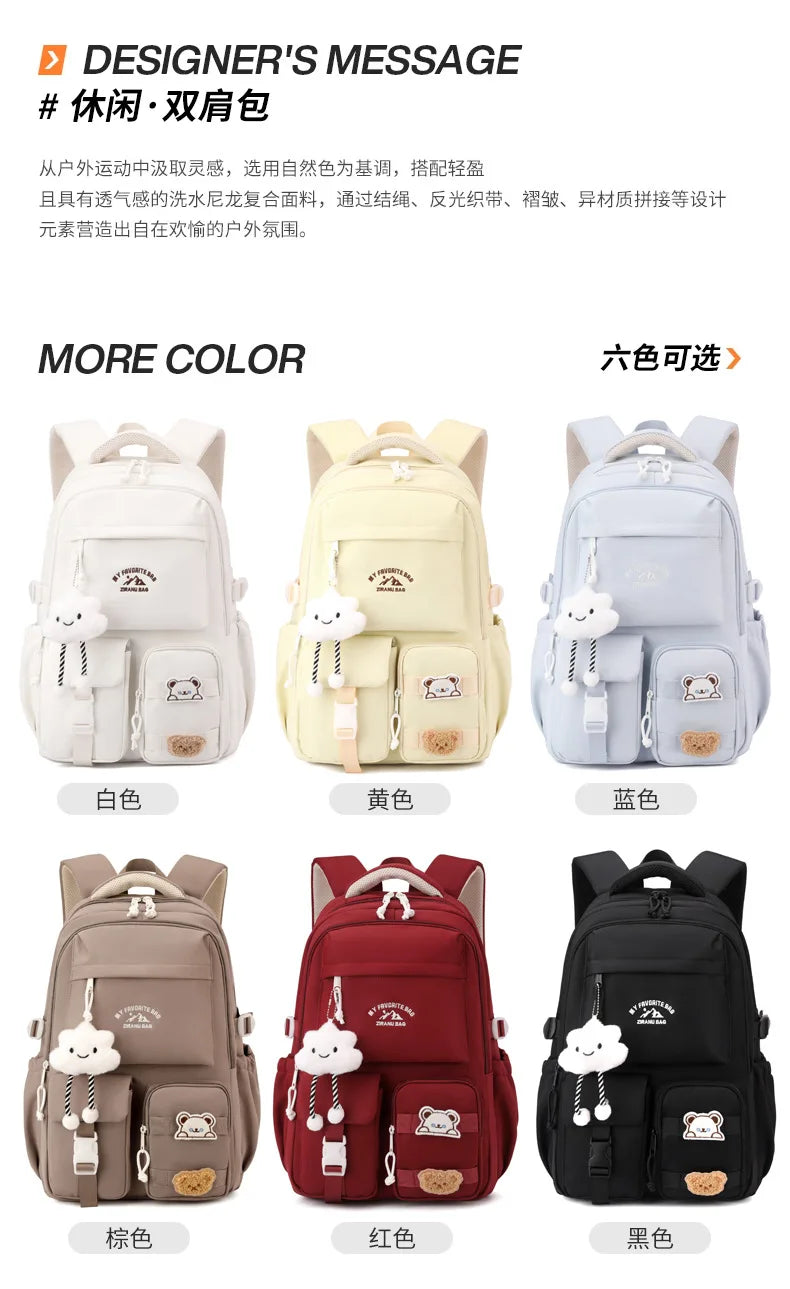 2025 Fashion Girls Waterproof School Bags For Light Weight Children Backpack school bag Printing Kids School Backpacks mochila