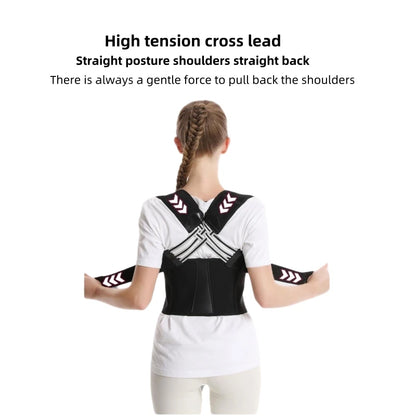 Posture Back Brace Adjustable Back Support Strap to Men and Women Prevent Spinal Distortion and Hunchback Suitable for Exercise