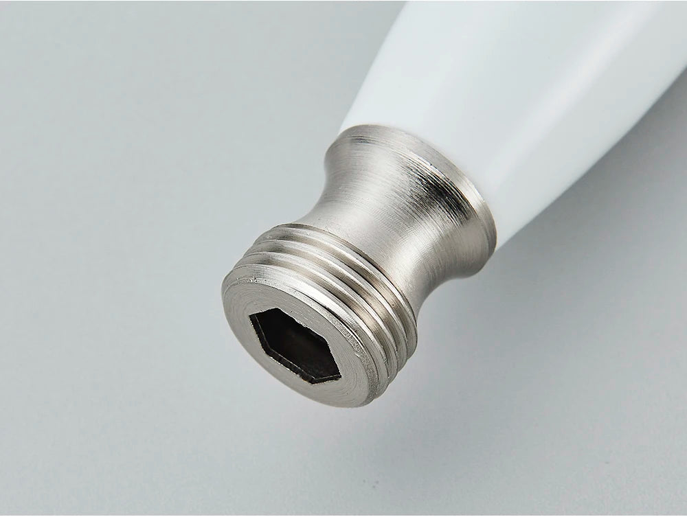 Brushed Nickle Hand Held Shower Head Handshower Head 100% Copper Head Faucet Accessory Single Function Shower Head Shower Hose