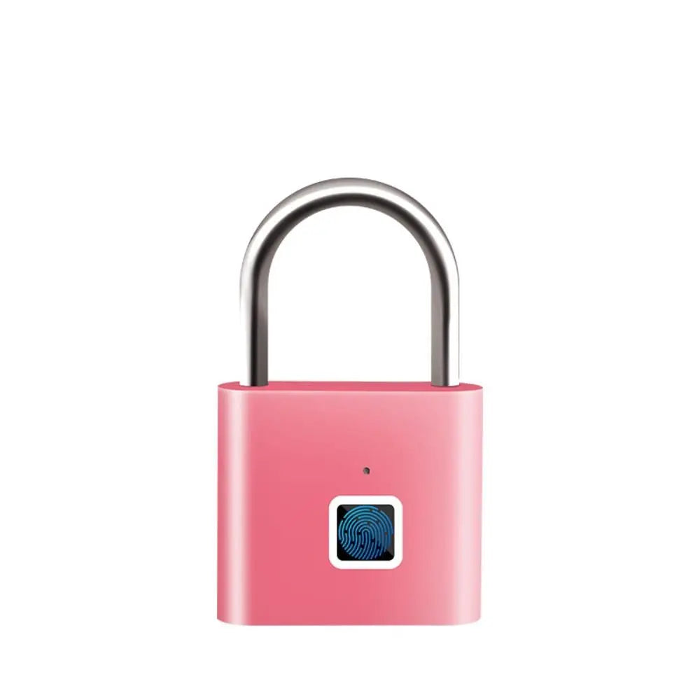 Portable Keyless Fingerprint Lock Waterproof Anti-theft Smart Padlock Zinc Alloy Intelligent Safety Electronic Door Lock Cabinet