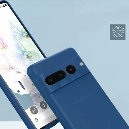 For Cover Google Pixel 7 Case Google Pixel 7 6 8 Pro 7A Capa Shockproof Liquid Silicone TPU Soft Cover Google Pixel 7 Pro Funda
