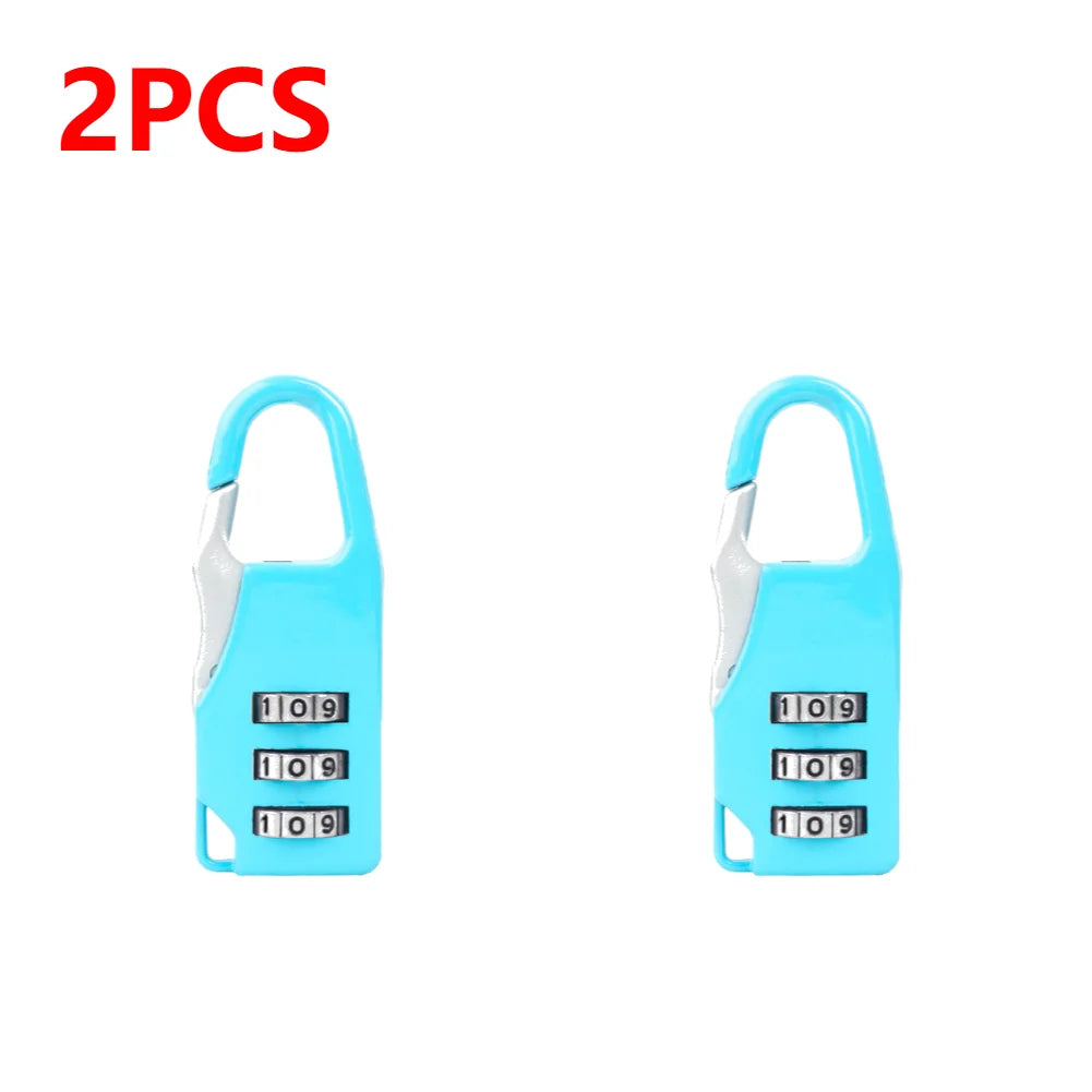 3 Digit Number Combination Pad Lock Padlock Outdoor Waterproof Lock Suitcase Luggage Security Coded Lock Zinc Alloy Code Lock