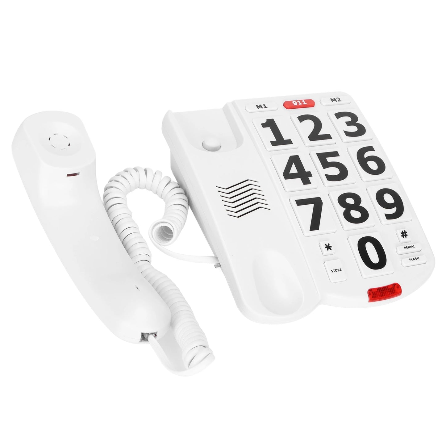 Big Button Phone Wired Big Button Landline Phone with Easy to Read Big Buttons and Super Loud Ringtones