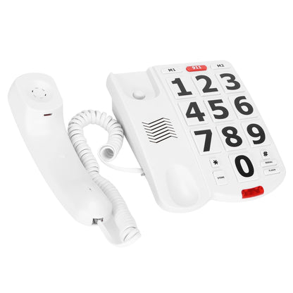 Big Button Phone Wired Big Button Landline Phone with Easy to Read Big Buttons and Super Loud Ringtones
