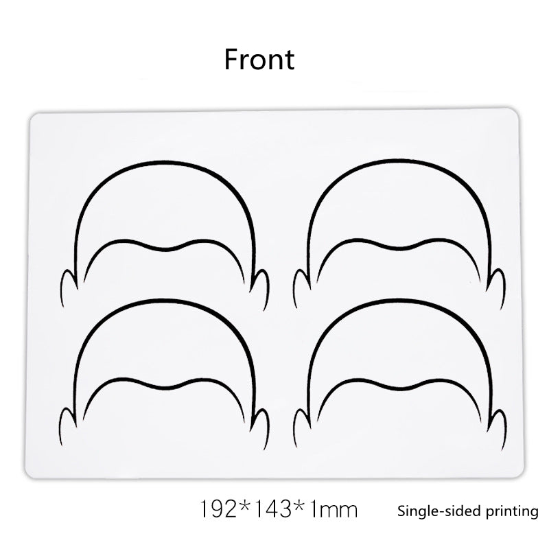 1pc Micropigmentation Soft Silicone Scalp Tattoo Practice Skin Microblading Hairline Design Training Skin SMP Tattoo Accessories