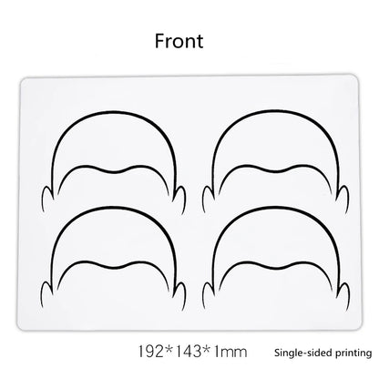 1pc Micropigmentation Soft Silicone Scalp Tattoo Practice Skin Microblading Hairline Design Training Skin SMP Tattoo Accessories