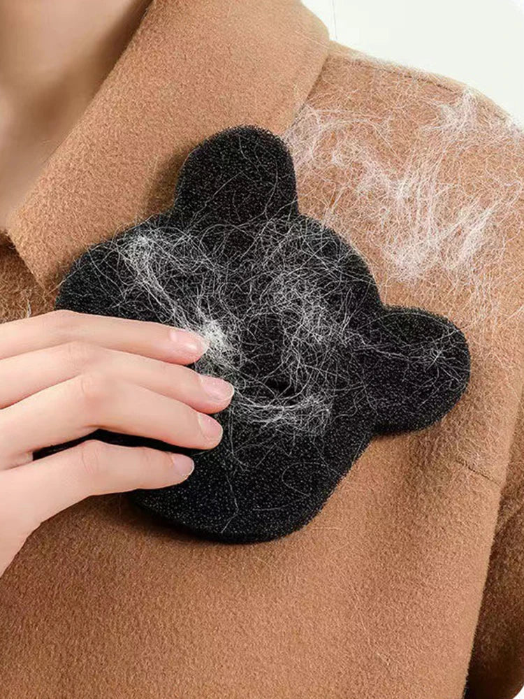 2 /4 Sets Of Household Pet Hair Remover, Machine Washed Bear Sticky Sponge, Reusable, Suitable For Washing Machine, Dryer, Black