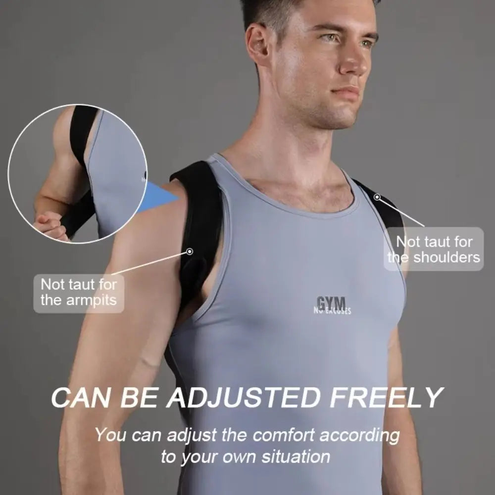 Unisex Posture Corrector Adjustable Back Fracture Support Men Women Back Clavicle Spine Shoulder Correction Brace Belt Strap