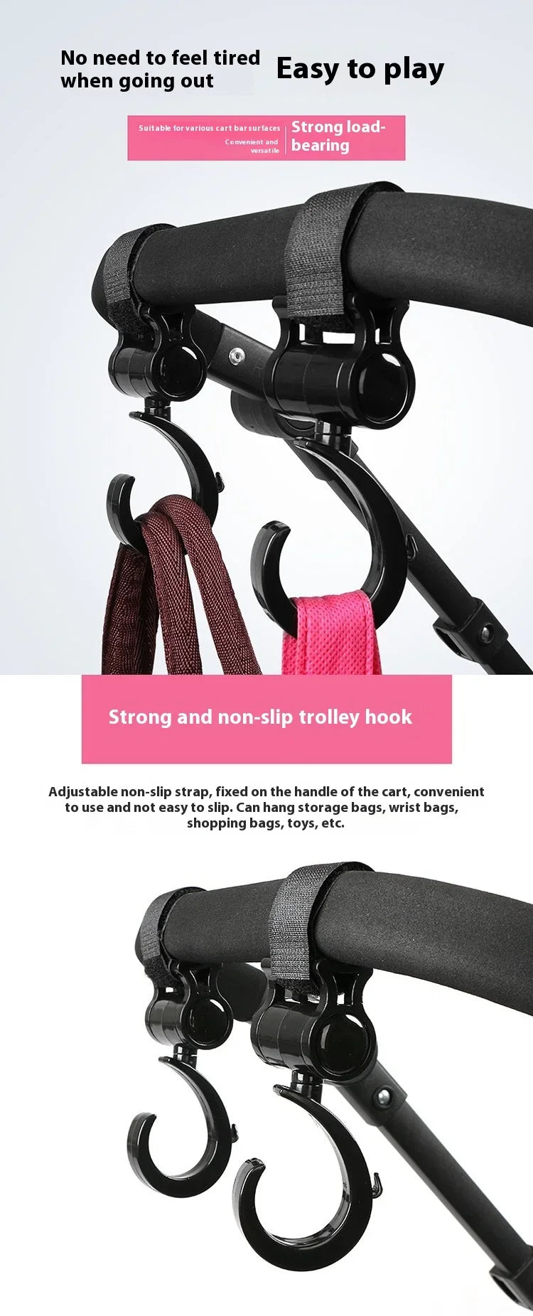 Cup Holder For Bugaboo / Yoyo Strollers (Ant/Bee5/Bee3/Bee6/Fox...) Hook up Fits Bikes,Motorcycles