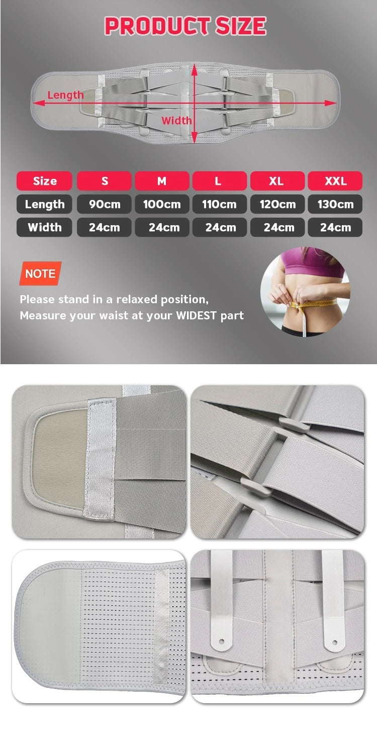 Back Brace for Lower Back Pain Relief - Breathable Back Brace Support Belt , Lower Back Brace for Herniated Disc, Sciatica