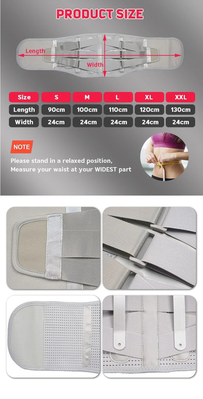 Back Brace for Lower Back Pain Relief - Breathable Back Brace Support Belt , Lower Back Brace for Herniated Disc, Sciatica