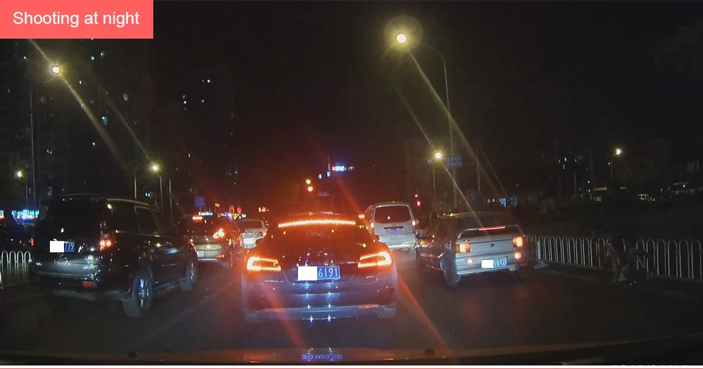 1080P Car Dvr 3 Camra Dash Cam for Cars Camera for Vehicle Recorder Video Front and Rear Camera W/ IR Night Vision Dashcam